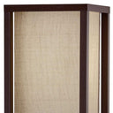Column Floor Lamp With Beige Square Shade - Brown - HomeRoots - Floor Lamps - Elite Enclave Home