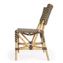 Faux Rattan Dining Chair - Brown