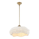 Biddeford - 5 Light Beaded Pendant - White - Uttermost - Pendant Lighting- Elite Enclave Home