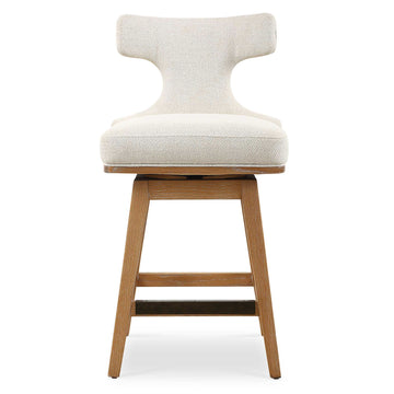 Klismos - Fabric Counter Stool - Off-White