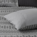 Rhea - King Comforter Mini Set - Gray / Black