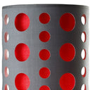 Mod Dot Novelty Table Lamp - Gray And Red