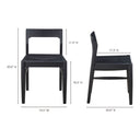 Owing - Dining Chair Chair (Set of 2) - Black - Moe's Home Collection - Chair Sets - Elite Enclave Home