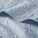 Quebec - Oversized Quilted Throw - Blue - Madison Park - Throws - Elite Enclave Home