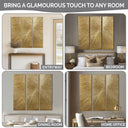 Sunburst - 100% Hand Painted Dimensional Wall Décor (Set of 3) - Gold - Madison Park Signature - Wall Decor - Elite Enclave Home