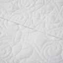 Quebec - Oversized Quilted Throw - White - Madison Park - Throws - Elite Enclave Home