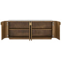 Arik - 4 Door Walnut Cabinet - Woodtone