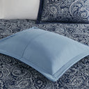 Aubrey - 5 Piece Jacquard Bedspread Set With Throw Pillows - Blue
