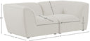 Miramar - 2 Seat Modular Sofa - Meridian Furniture - Stationary Sectionals - Elite Enclave Home