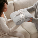 Waffle Weave - Twin Cotton Blanket - Gray