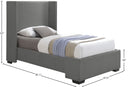 Oxford - Bed - Meridian Furniture - Upholstered Beds - Elite Enclave Home