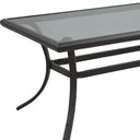 Metal Outdoor Chat Table - Black