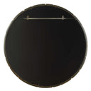 Auger - Amber Glass Round Mirror - Bronze - Uttermost - Accent Mirrors- Elite Enclave Home