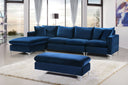 Naomi - Reversible Sectional - Meridian Furniture - Stationary Sectionals - Elite Enclave Home