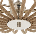 Lovelock - 4 Light Rope Empire Chandelier - Light Brown - Uttermost - Chandeliers- Elite Enclave Home