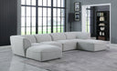 Miramar - 6 Piece Modular Sectional - Meridian Furniture - Stationary Sectionals - Elite Enclave Home