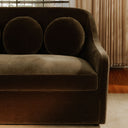 Rialto - Faux Mohair Sofa - Dark Green - Moe's Home Collection - Stationary Sofas - Elite Enclave Home