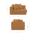 Davie - Left Arm Facing Chair - GoldenYellow - Moe's Home Collection - Corners - Elite Enclave Home