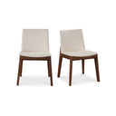 Deco - PVC Dining Chair (Set of 2) - Cream White - Moe's Home Collection - Chair Sets - Elite Enclave Home