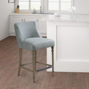 Delaney - 25" Upholstered Counter Stool - Blue