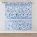 Christa - Floral Striped Comforter Set - Blue