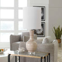 Chalice - Striped Table Lamp - Beige