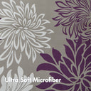 Maible - Printed Floral Shower Curtain - Purple - Madison Park Essentials - Shower Curtains - Elite Enclave Home