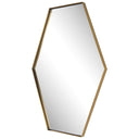 Ankara - Brass Hexagon Mirror