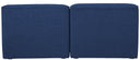 Miramar - 2 Seat Armless Modular Sofa - Meridian Furniture - Stationary Sectionals - Elite Enclave Home