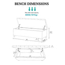 Shandra - Tufted Top Storage Bench - Sand - Madison Park - Storage Benches - Elite Enclave Home