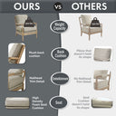Donohue - Accent Arm Chair - Light Blue / Antique Cream - Madison Park - Arm Chairs - Elite Enclave Home
