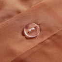 Lucy - Clip Jacquard Duvet Cover Set - Rust