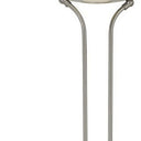 Led Torchiere Floor Lamp With Nickel Dome Shade - Nickel - HomeRoots - Floor Lamps - Elite Enclave Home