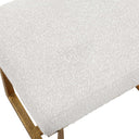 Midas - Small Bench - Gold / White