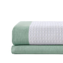 Spa Waffle - 72" Shower Curtain With 3M Treatment - Aqua - Madison Park - Shower Curtains - Elite Enclave Home