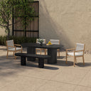 Rocca - Cement Dining Table - Black - Moe's Home Collection - Dining Tables - Elite Enclave Home