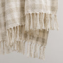 Sari - Throw 50 x 70 - Natural / Ivory - Classic Home - Throws - Elite Enclave Home