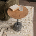 Linden - End Table - Natural / Black - Classic Home - End Tables - Elite Enclave Home