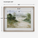Verdant - Watercolor Landscape Print - Light Brown