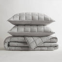 100% Linen - King/California King Linen Garment Washed Quilt Set - Gray - Harbor House - Quilts & Shams - Elite Enclave Home