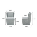 Cormac - Rolling Dining Chair - Slate Green - Moe's Home Collection - Side Chairs - Elite Enclave Home