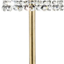 Novelty Floor Lamp With White Drum Shade - Gold - HomeRoots - Floor Lamps - Elite Enclave Home