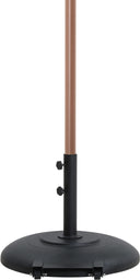Amalfi - Patio Umbrella - Black Base / Light Brown Pole