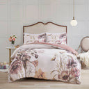 Cassandra - 3 Piece Printed Duvet Cover Set - Blush