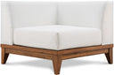 Rio Corner Chair – Off White – solid acacia wood frame with water-resistant fabric cushions