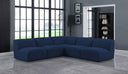 Miramar - 5 Piece Modular Sectional - Meridian Furniture - Stationary Sectionals - Elite Enclave Home