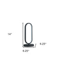 Metal Desk LED Table Lamp - Black