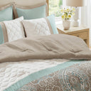 Shawnee - California King 8 Piece Comforter Set - Seafoam