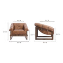 Bellos - Accent Chair - Dark Brown - Moe's Home Collection - Accent Chairs - Elite Enclave Home