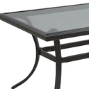 Metal Outdoor Chat Table - Black